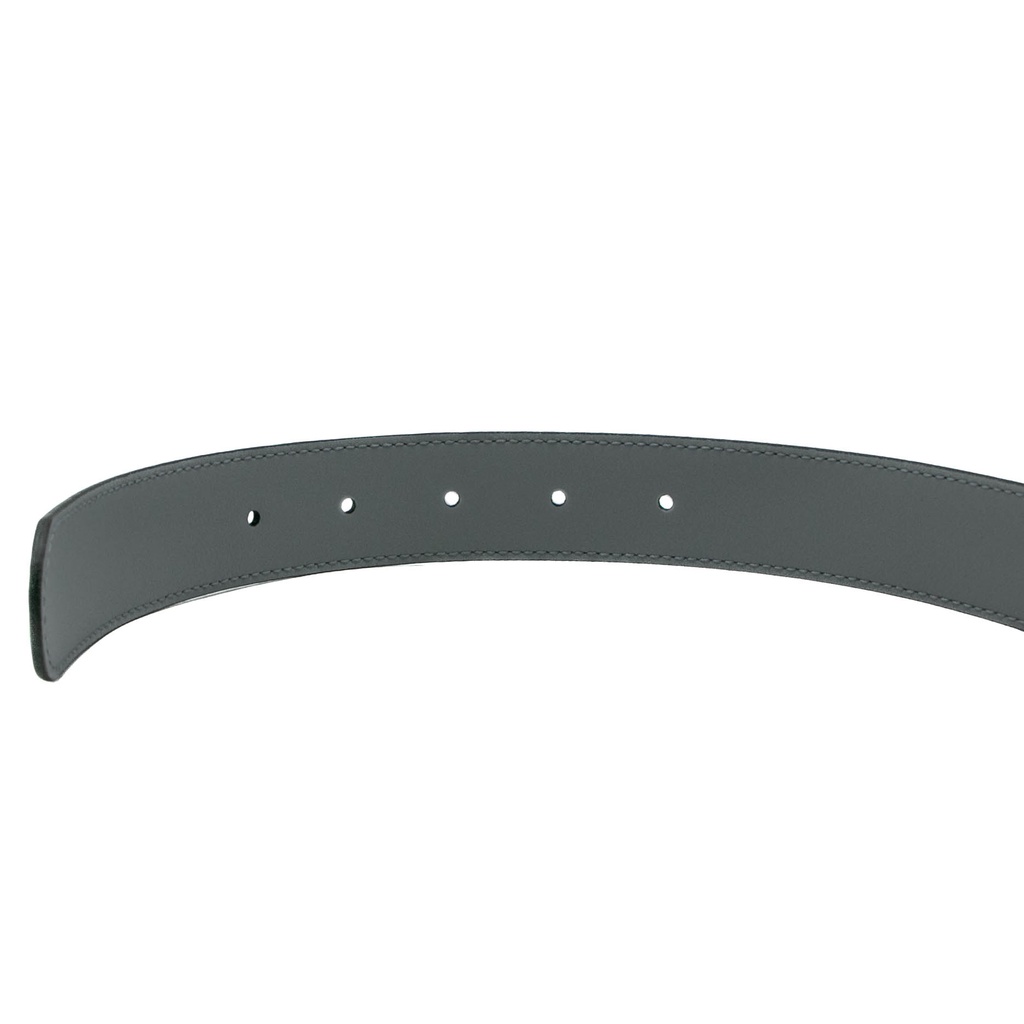 Gucci GG Marmont Grey Leather Belt With Shiny Buckle 414516 In Size 70 28