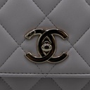 Chanel Lambskin Quilted Medium Trendy CC Flap Dual Handle Bag Lilas Lilac
