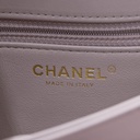 Chanel Lambskin Quilted Medium Trendy CC Flap Dual Handle Bag Lilas Lilac