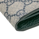 Gucci GG Marmont Leather Continental Wallet Brown and Blue 456116