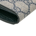Gucci GG Marmont Leather Continental Wallet Brown and Blue 456116