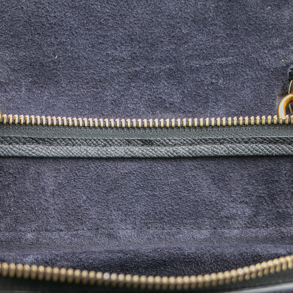 Celine Grained Calfskin Small Belt Bag Black
