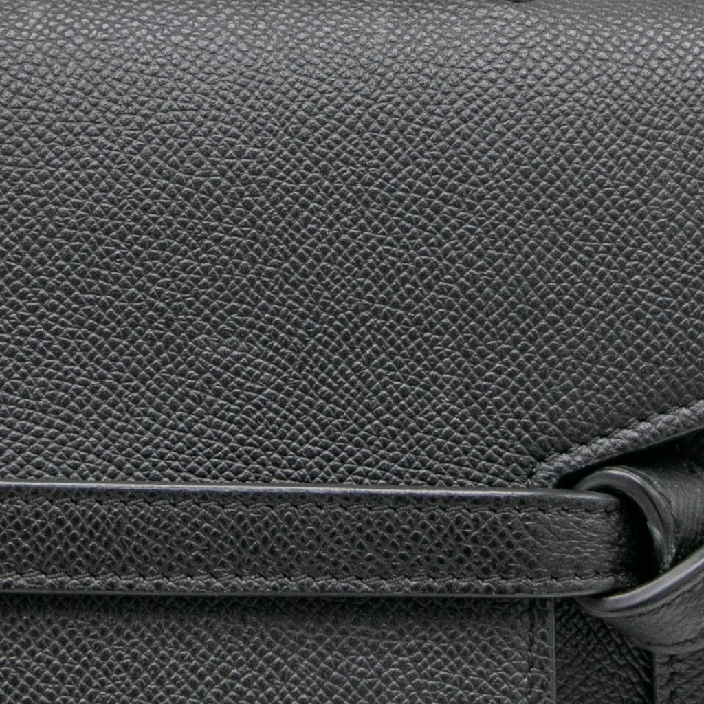 Celine Grained Calfskin Small Belt Bag Black
