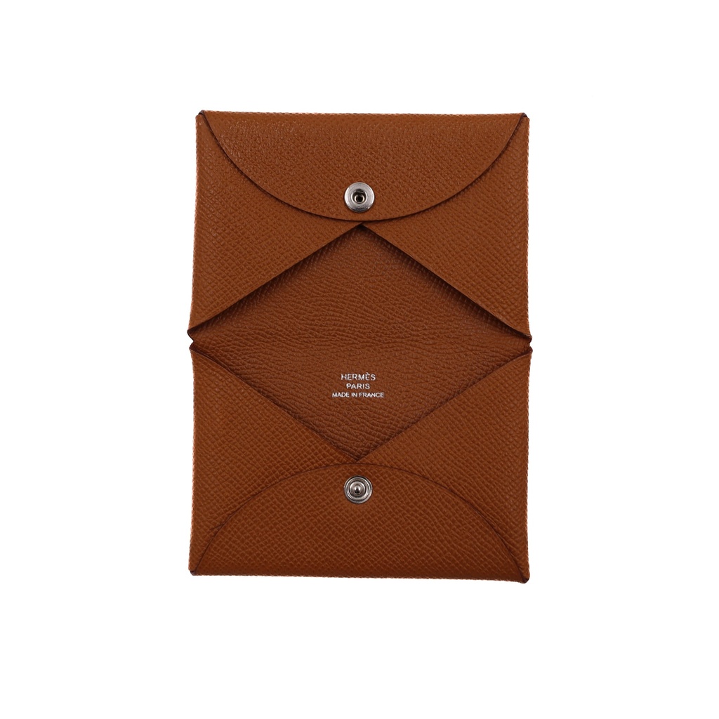 Hermes Epsom Brown Card Case 2022