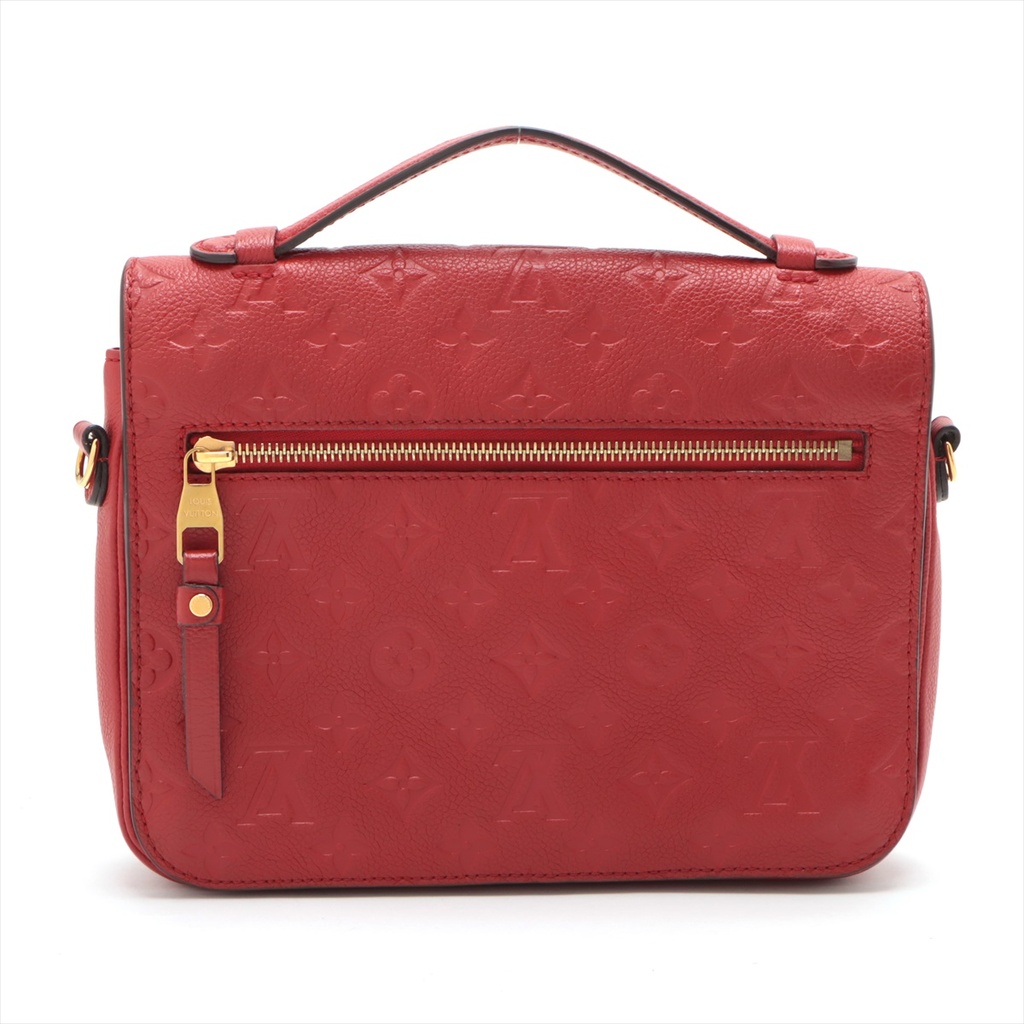 Louis Vuitton Monogram Empreinte Pochette Metis Red 