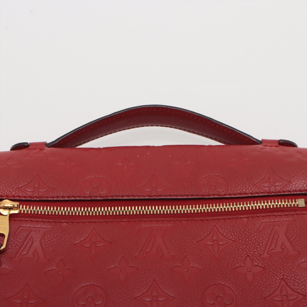 Louis Vuitton Monogram Empreinte Pochette Metis Red 