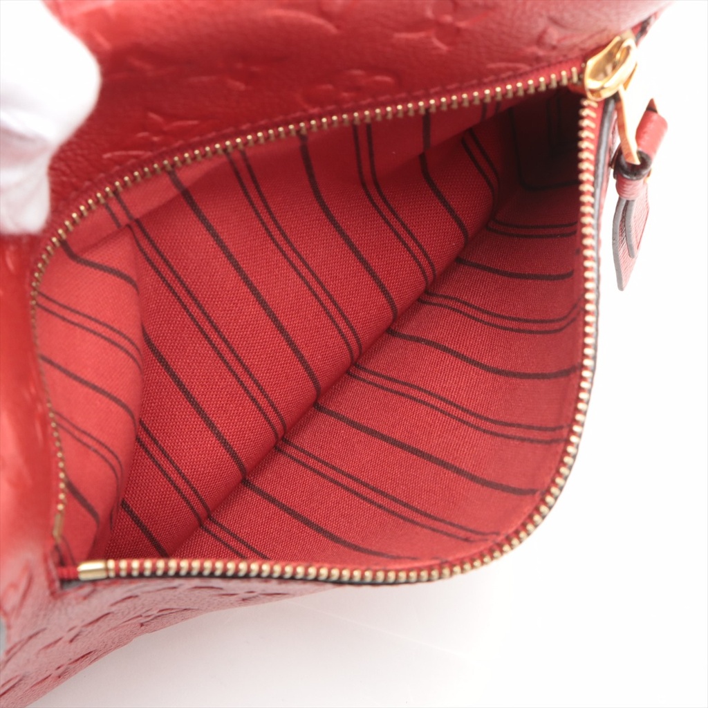 Louis Vuitton Monogram Empreinte Pochette Metis Red 