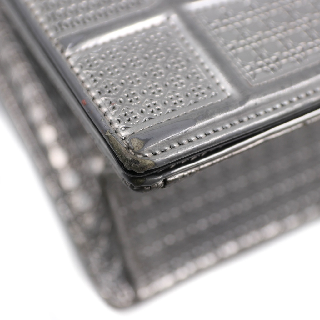 Christian Dior Silver Diorama Flap Bag