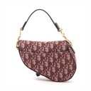 Christian Dior Oblique Saddle Bag Bordeaux