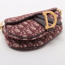 Christian Dior Oblique Saddle Bag Bordeaux