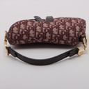 Christian Dior Oblique Saddle Bag Bordeaux