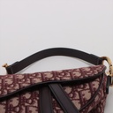 Christian Dior Oblique Saddle Bag Bordeaux