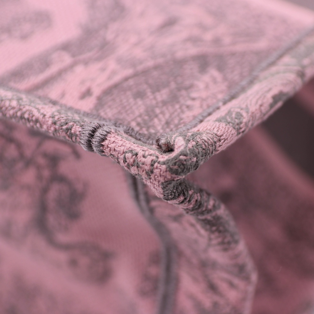 Christian Dior Pink Toile de Jouy Book Tote