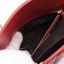 Christian Dior Lady Dior Cannage Leather Handbag Red