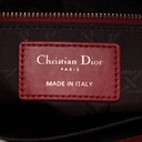 Christian Dior Lady Dior Cannage Leather Handbag Red