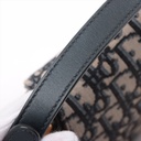 Christian Dior Oblique Saddle Bag Handbag Blue