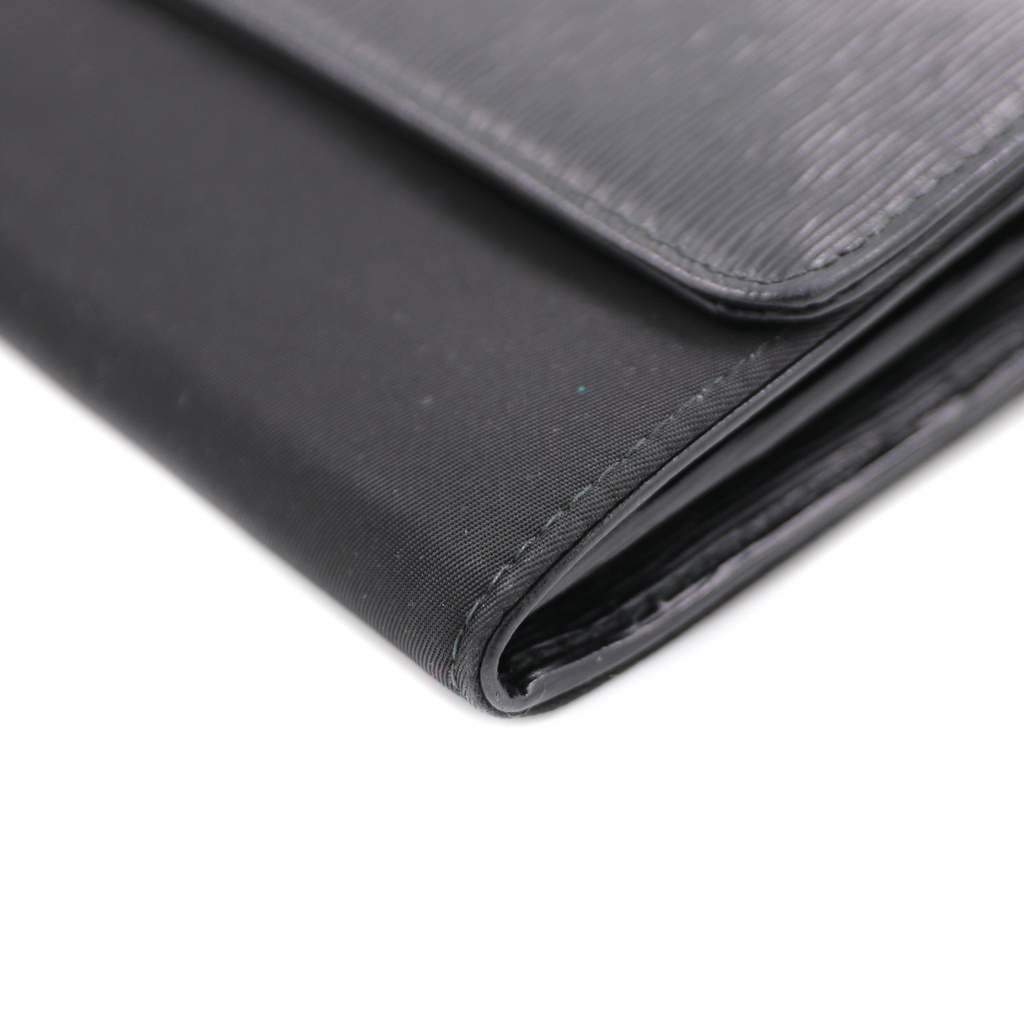 Prada Saffiano Black Long Wallet