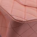 Chanel Lambskin Medium Classic Double Flap Beige