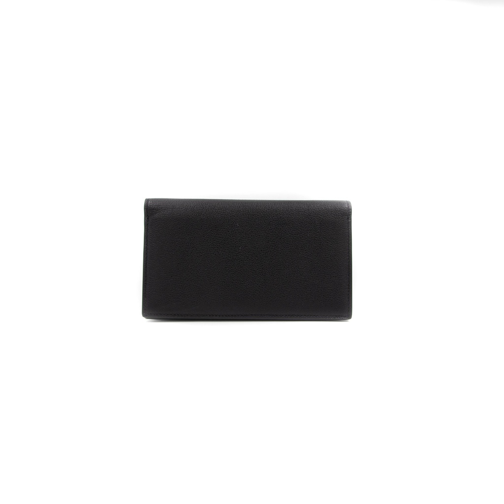 BVLGARI/Bulgari - 8461 Bifold Black Calf Leather Wallet