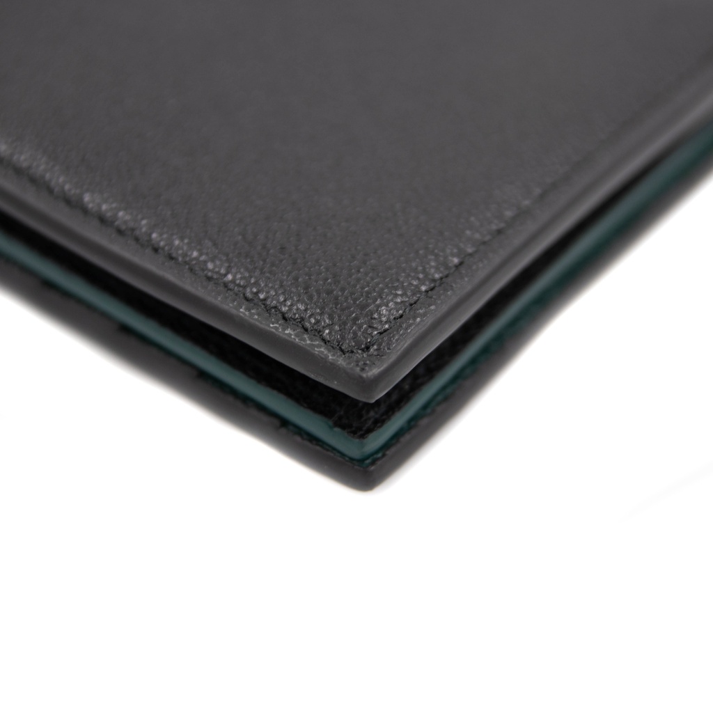BVLGARI/Bulgari - 8461 Bifold Black Calf Leather Wallet