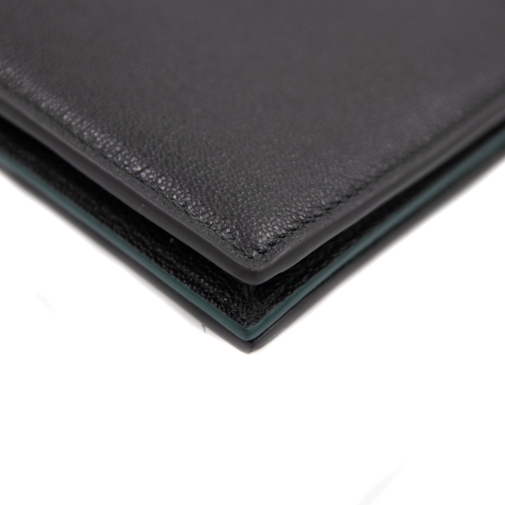 BVLGARI/Bulgari - 8461 Bifold Black Calf Leather Wallet