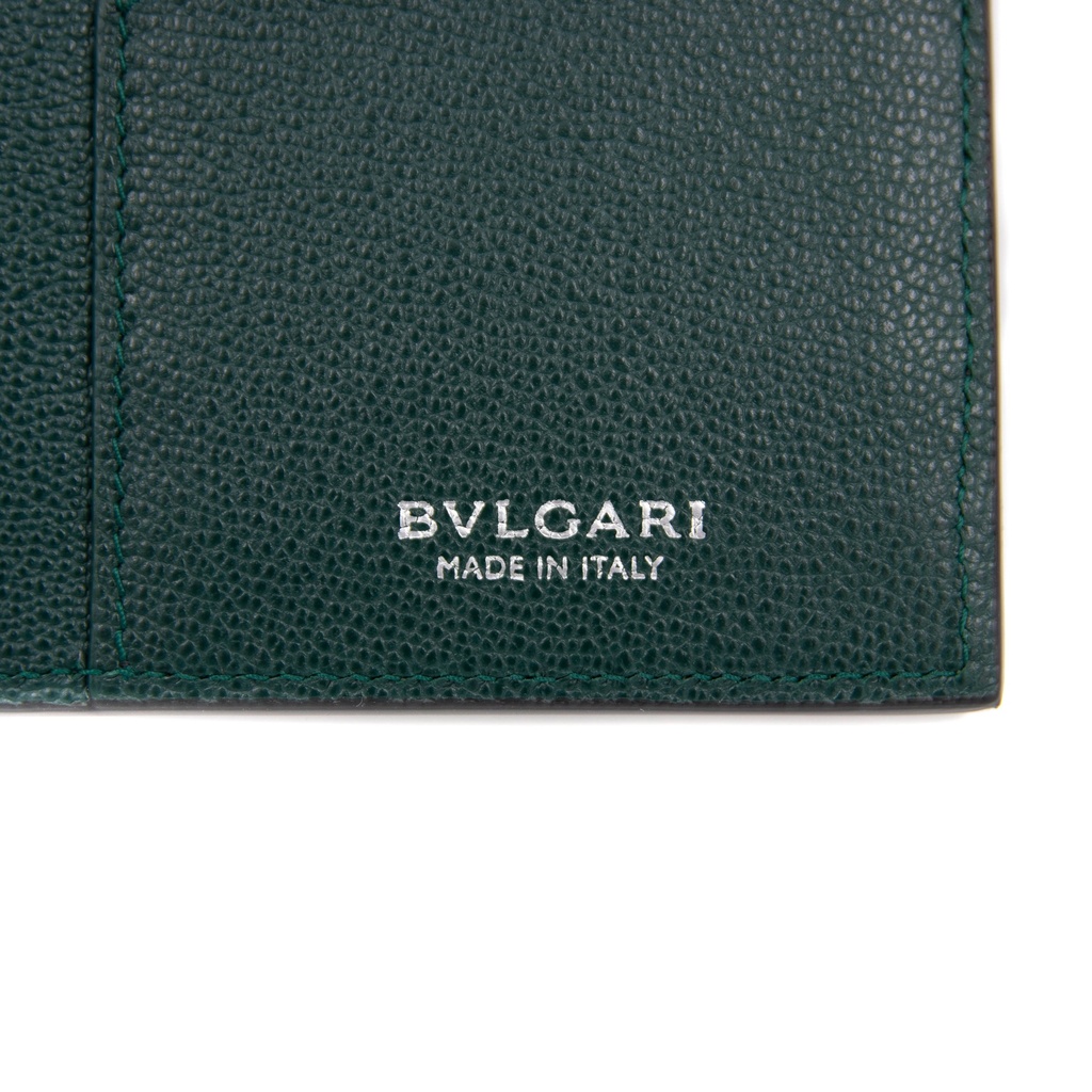 BVLGARI/Bulgari - 8461 Bifold Black Calf Leather Wallet