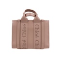 Chloe Small Woody Tote Bag in Soft Leather