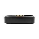 Celine Triomphe Rectangular Shoulder Bag In Black Smooth Calfskin Leather