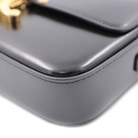 Celine Triomphe Rectangular Shoulder Bag In Black Smooth Calfskin Leather