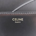 Celine Triomphe Rectangular Shoulder Bag In Black Smooth Calfskin Leather