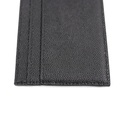 Saint Laurent Pebble-Grain Leather Cardholder Dark Blue