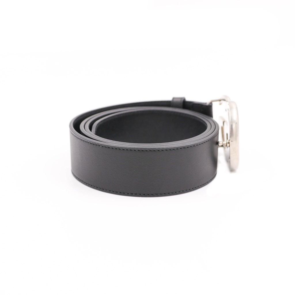 Gucci Belt Men's Gold Double G Buckle Black 397660 Size 105 42