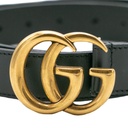 Gucci Leather Black Belt with Double G Buckle 70 397660