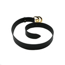 Gucci GG Marmont Leather Black Belt with Shiny Buckle 95 406831