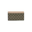 Gucci GG Marmont Leather Continental Wallet Ebony and Beige 795627