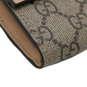 Gucci GG Marmont Leather Continental Wallet Ebony and Beige 795627