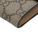 Gucci GG Marmont Leather Continental Wallet Ebony and Beige 795627