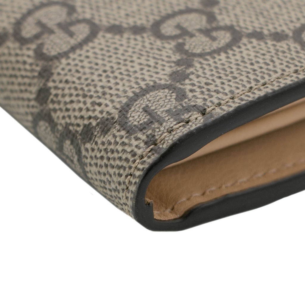Gucci GG Marmont Leather Continental Wallet Ebony and Beige 795627