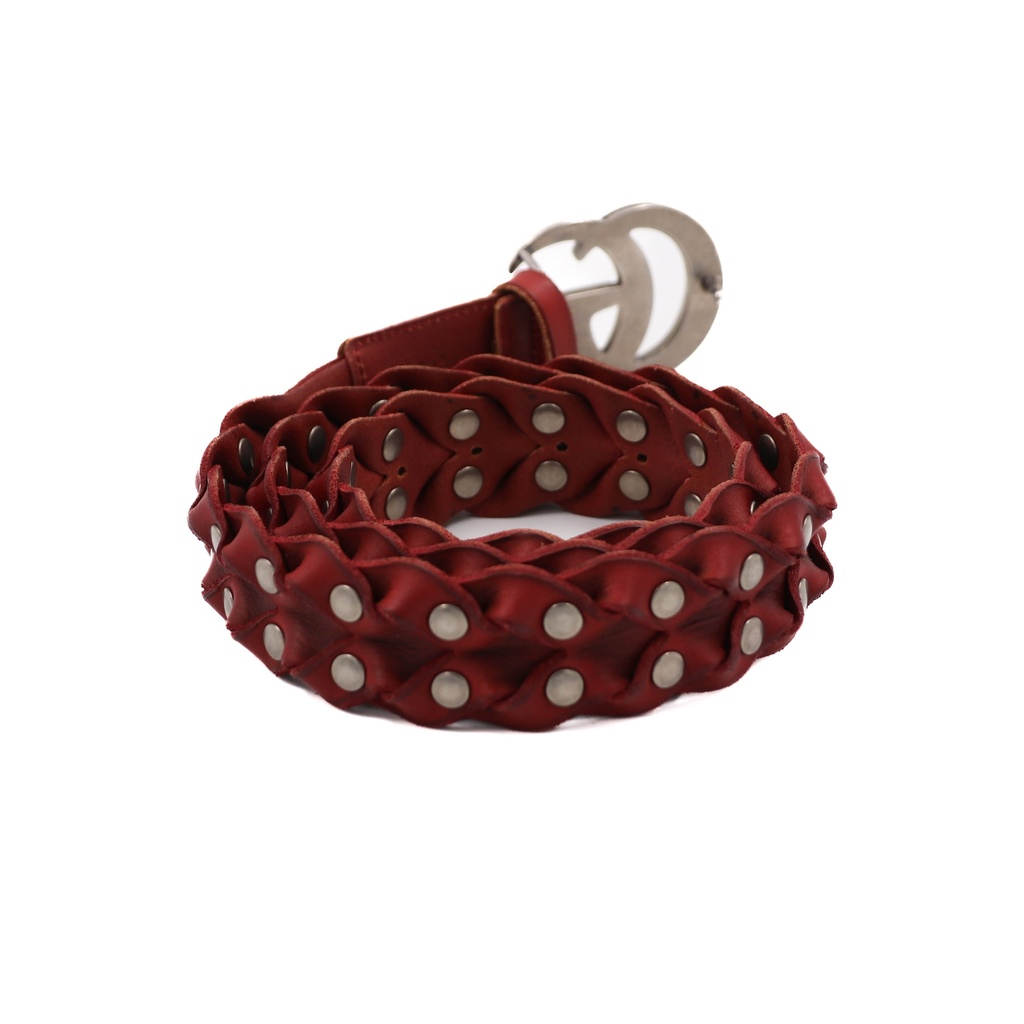Gucci Studded Belt Red 414473