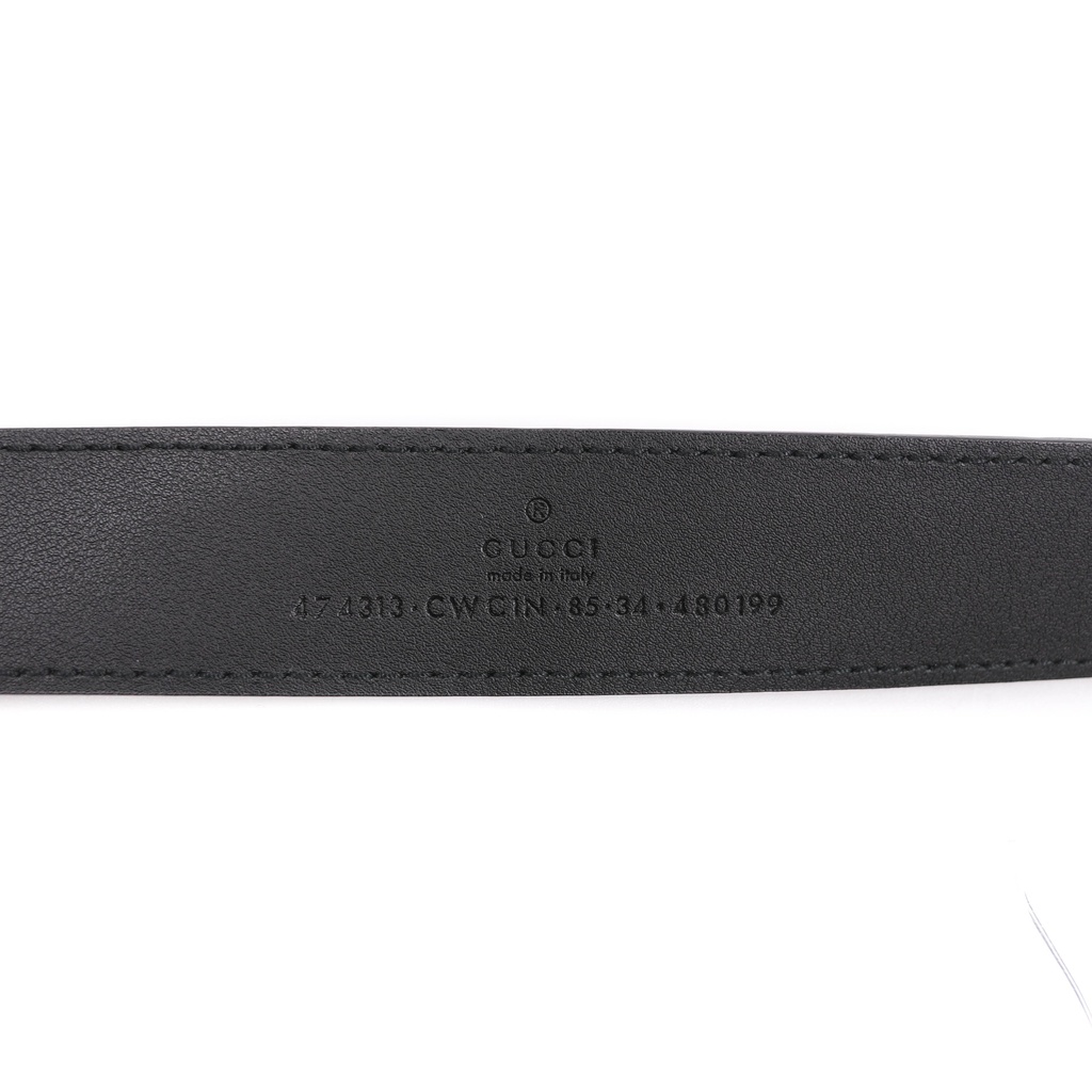 Gucci Leather GG Belt Black In Size 85 34 474313