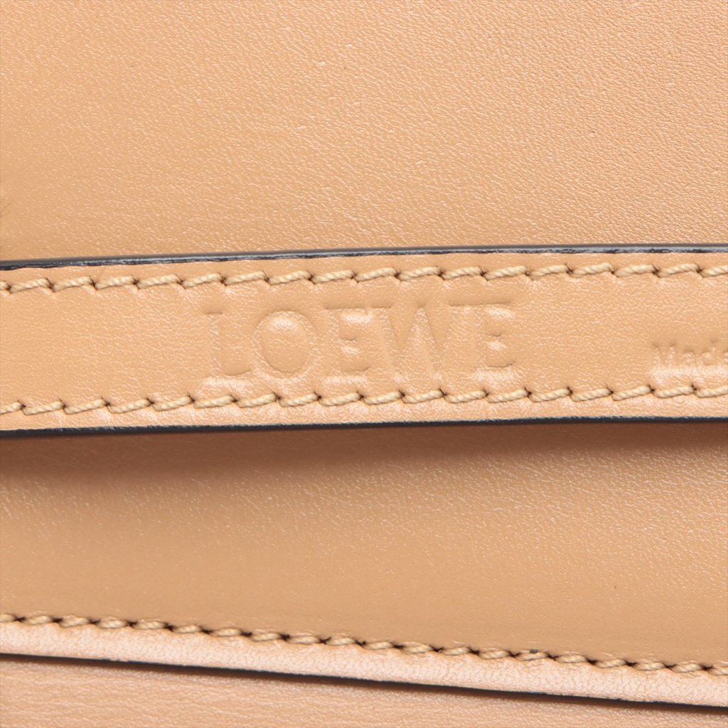 Loewe Lazo Leather Tote Bag Beige