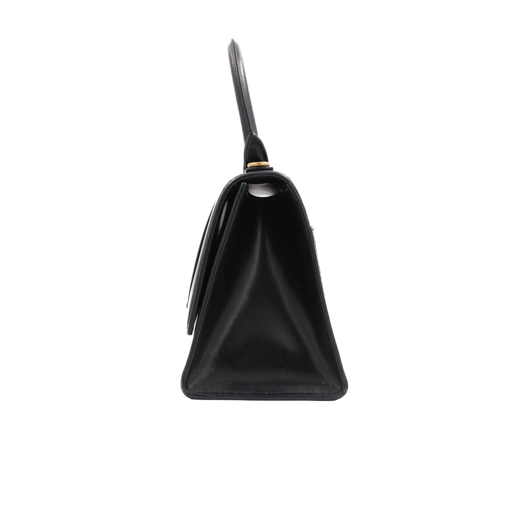 Balenciaga Hourglass Black Leather Mini Bag