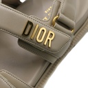 Christian Dior Dioract Sandal Beige Lambskin Size 36 1/2