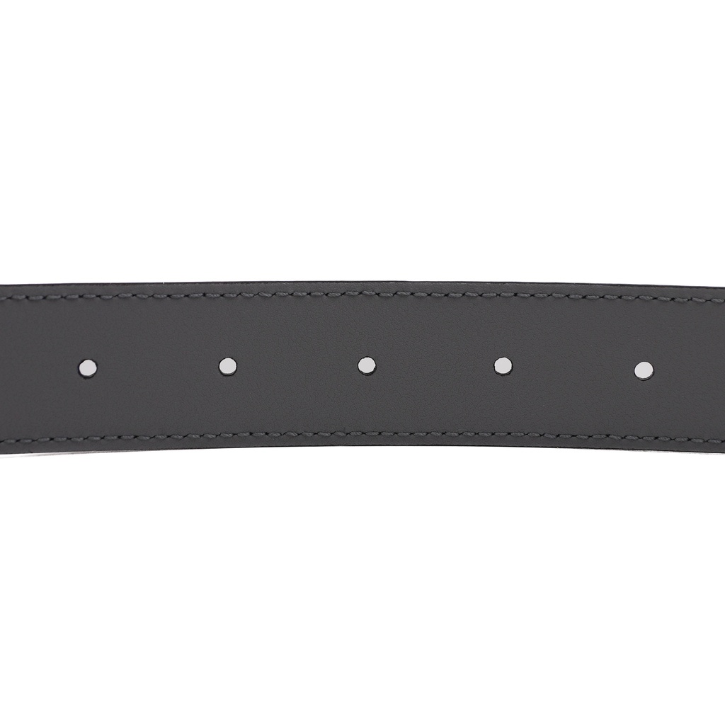 Gucci GG Marmont Grey Leather Belt With Shiny Buckle 414516 In Size 70 28