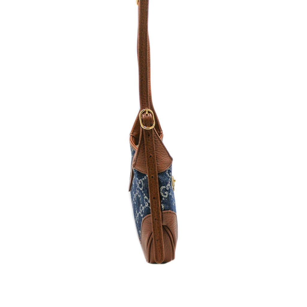 Gucci Jackie 1961 Hobo GG Denim Mini