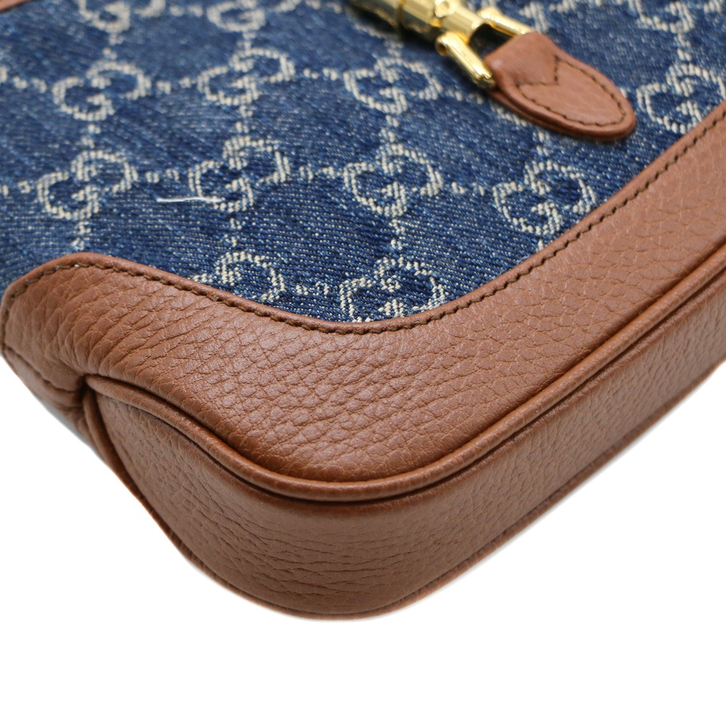 Gucci Jackie 1961 Hobo GG Denim Mini