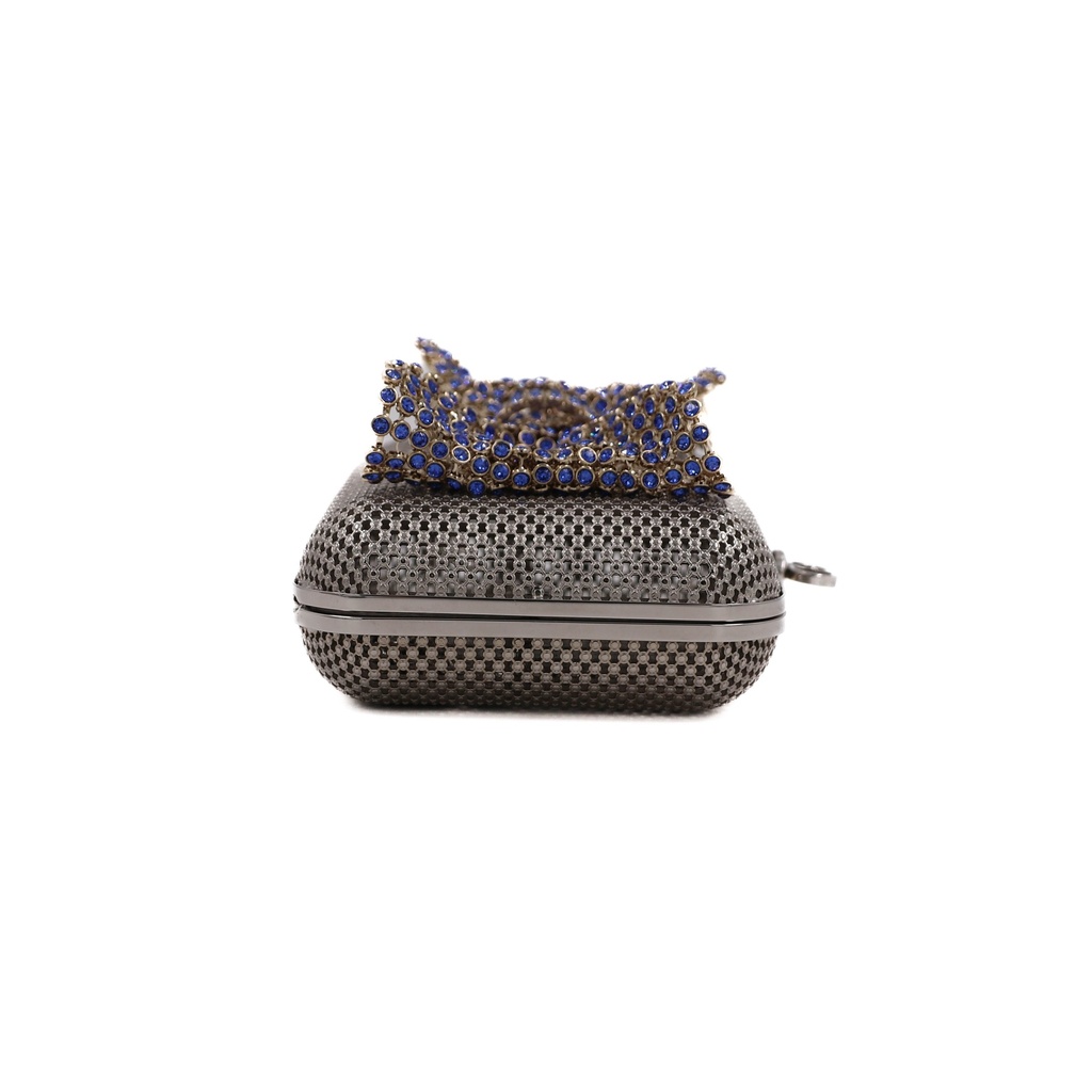Gucci Metal Handbag With Crystal Bow 725794
