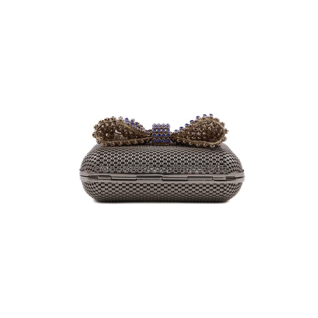 Gucci Metal Handbag With Crystal Bow 725794