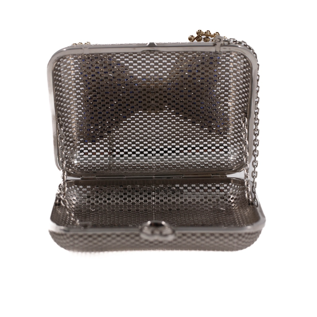 Gucci Metal Handbag With Crystal Bow 725794