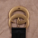 Gucci Calfskin Crystal Double G 550110 In Size 65 26 